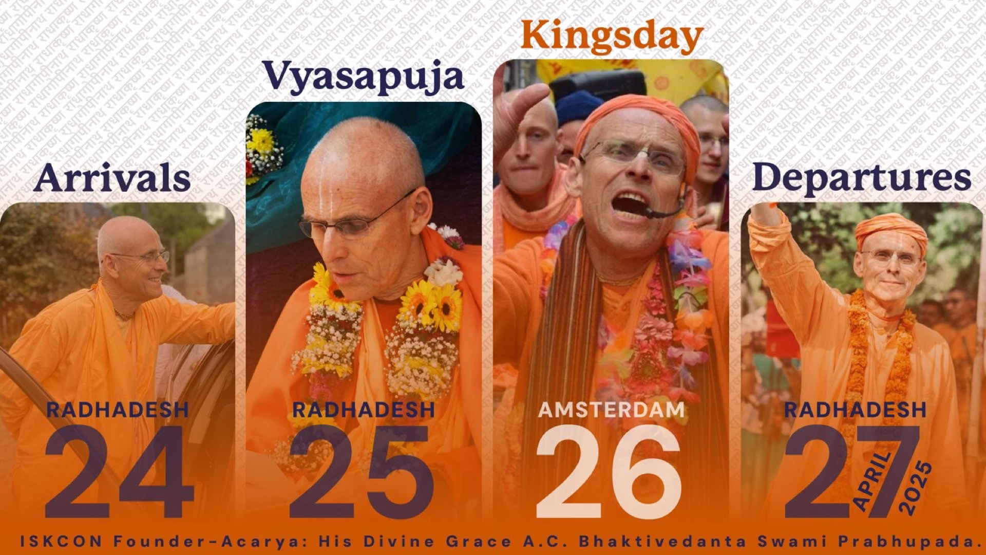 The Vyasa-puja & Kingsday ’25 experience