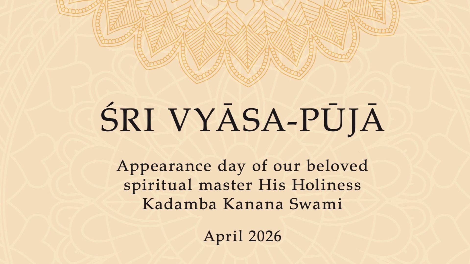Vyasa-puja Book 2026